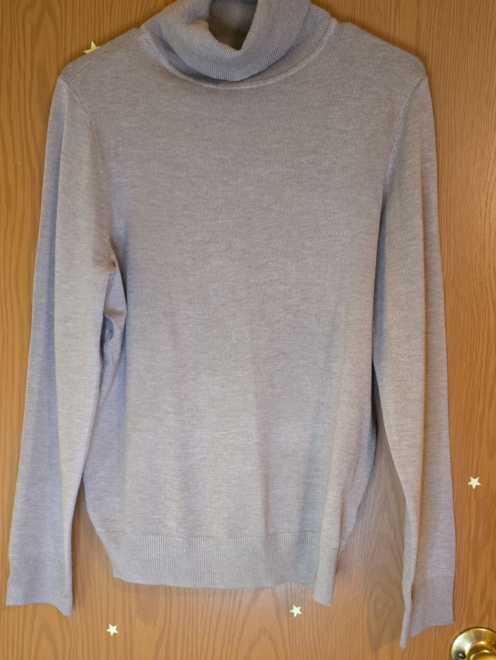 Carolyn Taylor Light Gray Turtleneck Sweater